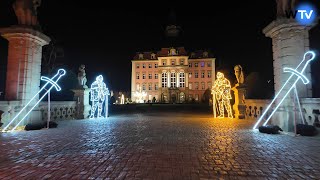 Telewizja Wałbrzych  Zwiedzamy Ogrody Światła w Zamku Książ [upl. by Westney]