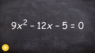 Learn the ac method for factoring and solving a quadratic equation [upl. by Reginald]