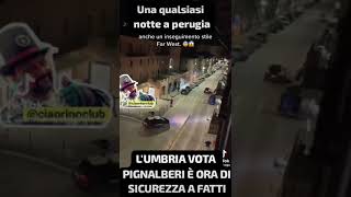 La gente di Perugia esasperata scende la notte in strada a soccorrere i poveri carabinieri indifesi [upl. by Adnohsel]