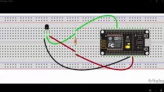 ds18b20 with Esp8266 NodeMcu [upl. by Devol]