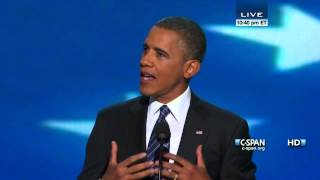 President Obama Acceptance Speech at 2012 Democratic National Convention CSPAN  Full Speech [upl. by Ettesil]