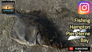 Sea Fishing UK  Hampton Pier Herne Bay Kent  Trying to Catch a Fish [upl. by Annayrb]