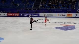 MishinaGalliamov Short Program  Rostelecom Cup 2021 fancam [upl. by Croydon]