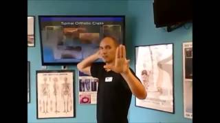 Markham Chiropractor instructs how to do the Denneroll Spinal Orthotic exercise [upl. by Aimet]