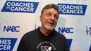 Kickin Cancer event Oakland coach Greg Kampe [upl. by Jenelle]