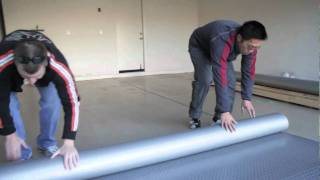 How to Install Garage Flooring Rolls [upl. by Perren271]