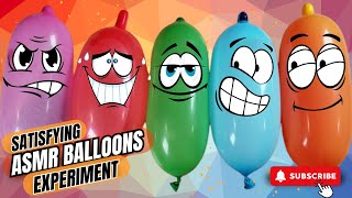 Satisfying Balloon Rubbing Sound Effect Video for Stress Relief  Making Slime With Funny Balloons [upl. by Nedda]