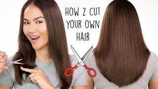 How To Cut Your Own Hair l DIY HAIRCUT TUTORIAL  Maryam Maquillage [upl. by Orpheus]