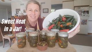 How to make Candied Jalapeños Cowboy CandyCanning Method or Refrigerator Version [upl. by Eustatius]