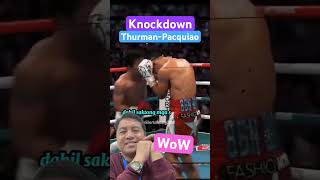 KNOCKDOWN THURMAN VS PACQUIAO boxing sports highlights shortsvideo [upl. by Edwina]