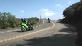 2008 Literbike Shootout ZX10R vs CBR1000RR vs GSXR1000 vs YZFR1  Motorcycle Reviews [upl. by Draner83]