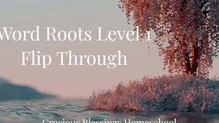 Word Roots Level 1 Flip Through  Timberdoodle [upl. by Nylkoorb214]