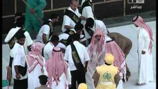 Kiswa Kaaba changing Makkah 2009 [upl. by Friedman905]