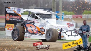 Season opener Modified race onboard with Justin Sharp 8S  2024 merrittvillespeedway [upl. by Nagel]