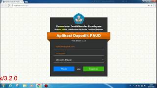 Cara Install Dapodik PAUD Terbaru Versi 321 [upl. by Chanda929]