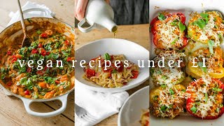 BUDGET VEGAN Healthy amp Easy Veganuary Recipes Under £1 [upl. by Killarney]