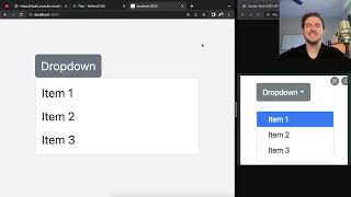 Live coding a Dropdown Component with React Tailwind and Typescript Good Practice for Beginners [upl. by Nanda]