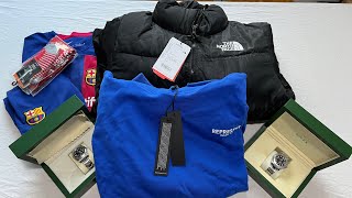 HUGE DHGATE HAUL‼️ NORTH FACE REPRESENT LUXURY WATCHES dhgatereview dhgate haul [upl. by Alexia]