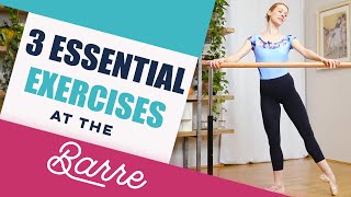 Ballet Barre  Dance Class for beginners  Three essential exercises [upl. by Nerol228]