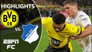 Borussia Dortmund vs Hoffenheim  Bundesliga Highlights  ESPN FC [upl. by Anialahs537]