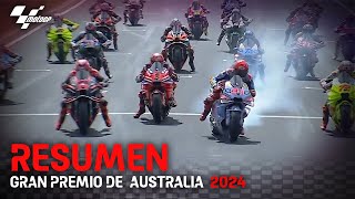 Resumen del GP de Australia  MotoGP 2024 [upl. by Imoyn]