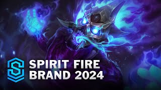 Spirit Fire Brand Skin Spotlight  League of Legends [upl. by Mendelsohn]