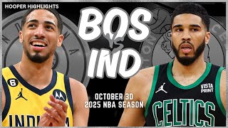 Boston Celtics vs Indiana Pacers Full Game Highlights  Oct 30  2025 NBA Season [upl. by Kiel]