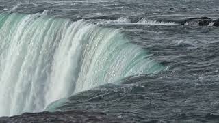 Niagara Falls Waterfall between Lake Erie and Lake Ontario  New York State and Canada [upl. by Nnaesor]