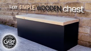 Make a super SIMPLE wooden STORAGE CHEST Fare una SEMPLICE cassapanca in LEGNO [upl. by Moia]