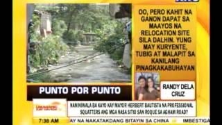 Punto por Punto Informal settlers ng Agham Road at mga pulis nagkagirian [upl. by Gallager]