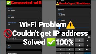 Couldnt get IP address wifi problem [upl. by Ty245]