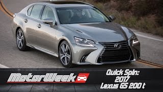 Quick Spin 2017 Lexus GS 200 t  Little quottquot Big Bargain [upl. by Aihsemat]