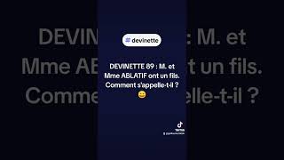 BLAGUE  Monsieur et Madame ABLATIF ont un fils [upl. by Maribelle]