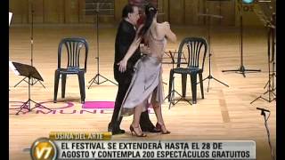 Visión Siete Comenzó el Festival Buenos Aires Tango [upl. by Akemrej]