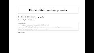 Divisibilité dans Z  1° Multiple et diviseur [upl. by Noislla792]