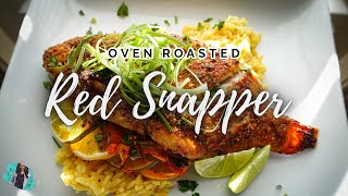 HOW TO MAKE THE BEST OVENROASTED RED SNAPPER  WHOLE FISH RECIPE  BEGINNERFRIENDLY TUTORIAL [upl. by Retsila604]