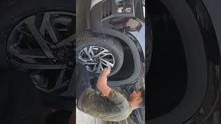 NEW CRETA 17 Inch original alloy wheels installation alloywheels ytshorts trendingshorts viral [upl. by Mildred]