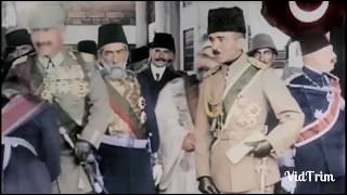 the Colorful Footage of the Ottoman Sultan Welcoming the German Emperor WW1 [upl. by Derinna]