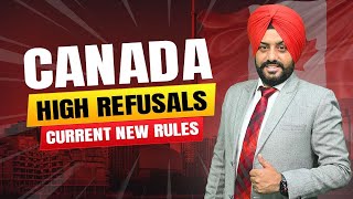 CANADA HIGH REFUSALS CURRENT NEW RULES  STUDY VISA UPDATES 2024  USA CANADA UK [upl. by Haianeb308]