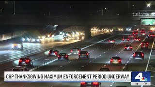 CHP Thanksgiving maximum enforcement period underway [upl. by Jeffery]