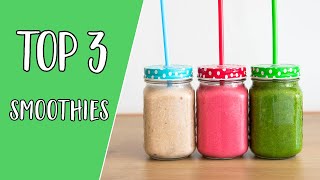 TOP 3 gezonde smoothie recepten [upl. by Eusoj139]