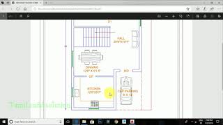 AutoCAD Civil 2D House plan Tamil Tutorial Part1 [upl. by Elwina840]