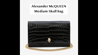 UNBOXING amp REVIEW  Alexander McQueen Skull Bag Medium🖤 [upl. by Nilok822]