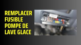 Panne de LAVE GLACE sur VW polo 5 REMPLACEMENT DU FUSIBLE [upl. by Laise]