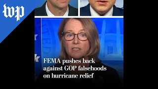 FEMA pushes back against GOP falsehoods on hurricane relief [upl. by Otto]