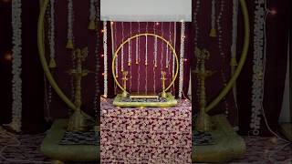 NAVRATRI DECORATIONday9 navratridecorationnavratridecorationideasbackdropdecorationideasdiy [upl. by Auston]