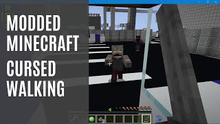 Modded Minecraft Cursed Walking  Ep 3 [upl. by Fisoi779]