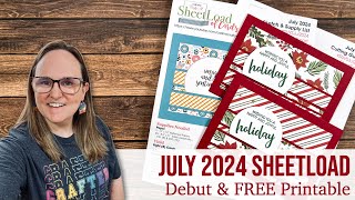 July 2024 SheetLoad of Cards  SPECIAL 5x7 Edition  Debut amp FREE Printable sheetloadofcards [upl. by Akenet132]