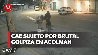 Cámaras del C5 registran detención del agresor en el caso Acolman [upl. by Daphne481]