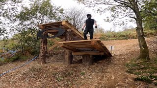 Trying the new Oakley line at DYFI bike park Double Black Diamond Atherton Jump Track [upl. by Ab]